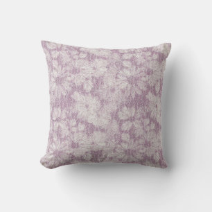 County Cottage Velvety Lilac Daisy Cushion