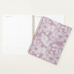 County Cottage Velvety Lilac Daisy Planner