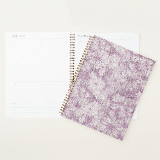 County Cottage Velvety Lilac Daisy Planner (Display)