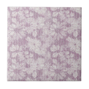 County Cottage Velvety Lilac Daisy Tile