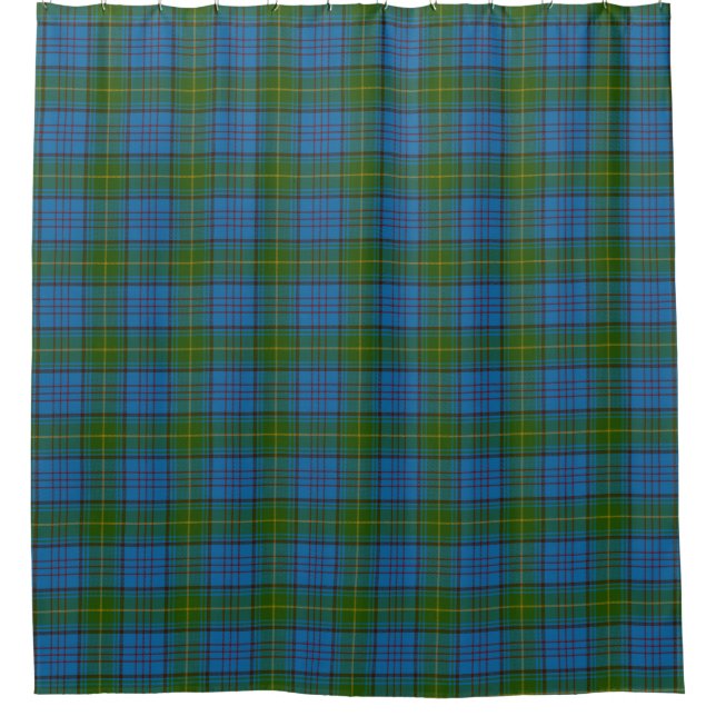 County Donegal Irish Tartan Shower Curtain (Front)