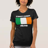 County Dublin, Ireland with Irish flag