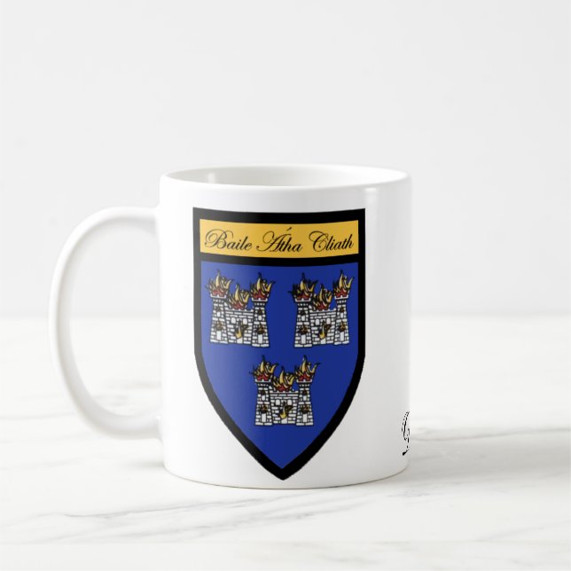 County Dublin Map & Crest Mugs (Left)