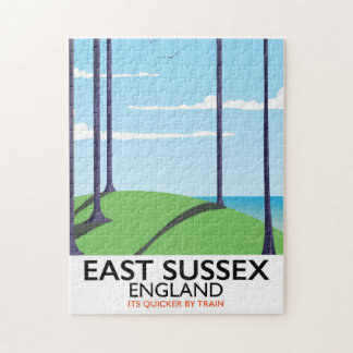County Durham, England train poster Jigsaw Puzzle