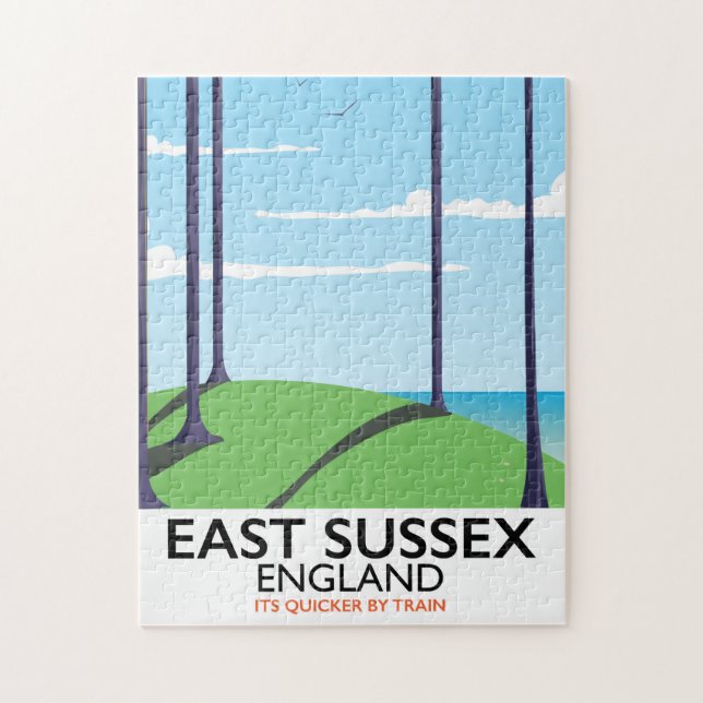 County Durham, England train poster Jigsaw Puzzle (Vertical)