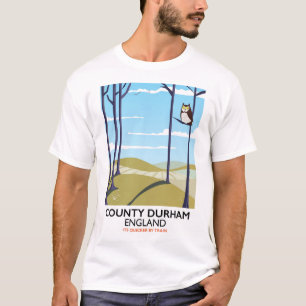 County Durham, England train poster T-Shirt