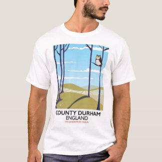 County Durham, England train poster T-Shirt
