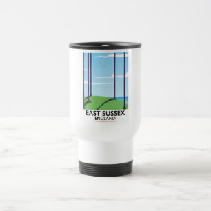 County Durham, England train poster Travel Mug