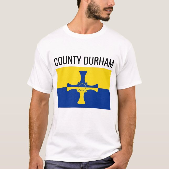 County Durham // English County Flag T-Shirt (Front)