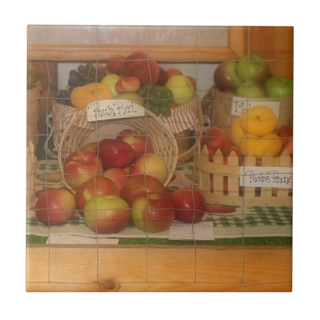 County Fair Fruit Harvest Display Tile (Front)