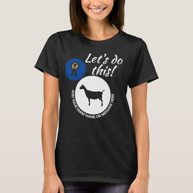 County Fair Livestock Dairy Goat Show Dark T-Shirt (Front)