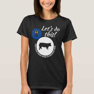 County Fair Livestock Market Swine Dark T-Shirt