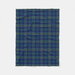 County Fermanagh Irish Tartan Fleece Blanket