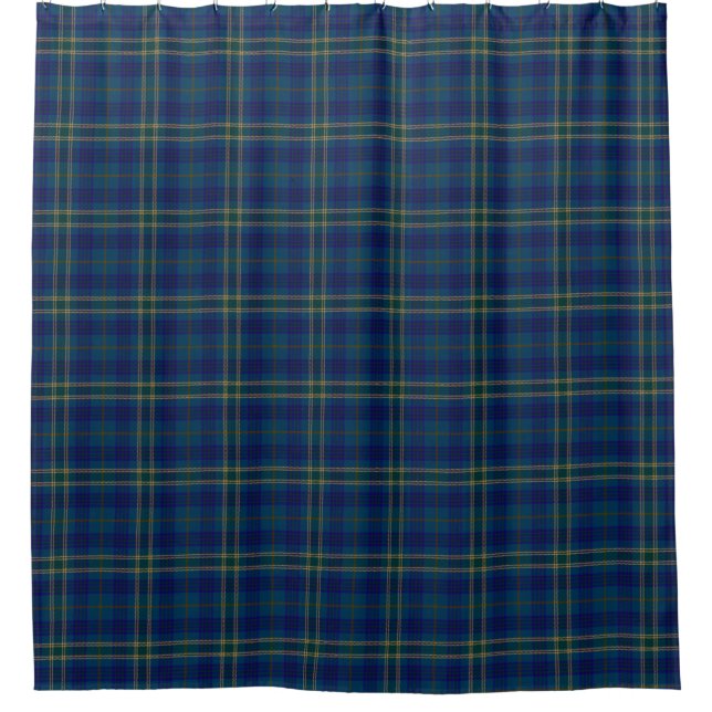 County Fermanagh Irish Tartan Shower Curtain (Front)