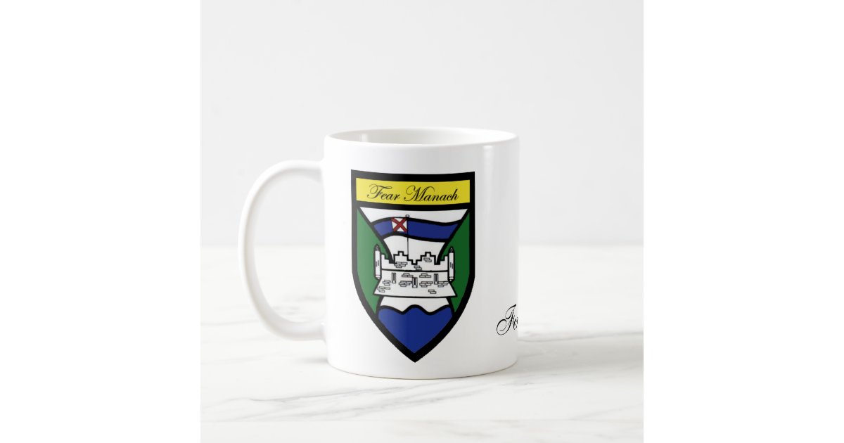 County Fermanagh Map & Crest Mugs | Zazzle