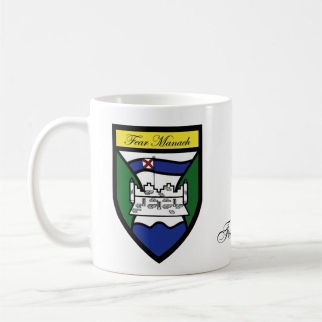 County Fermanagh Map & Crest Mugs (Left)