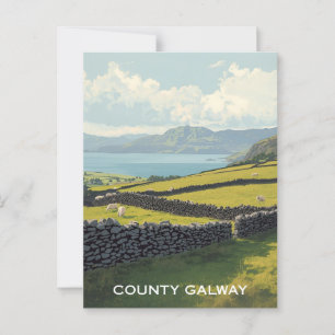 County Galway Ireland Postcard