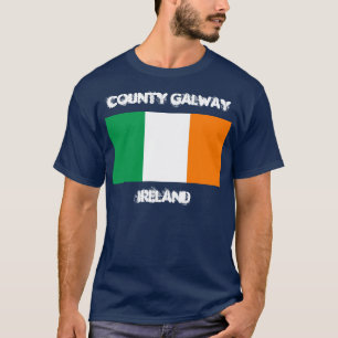 County Galway, Ireland with Irish flag T-Shirt