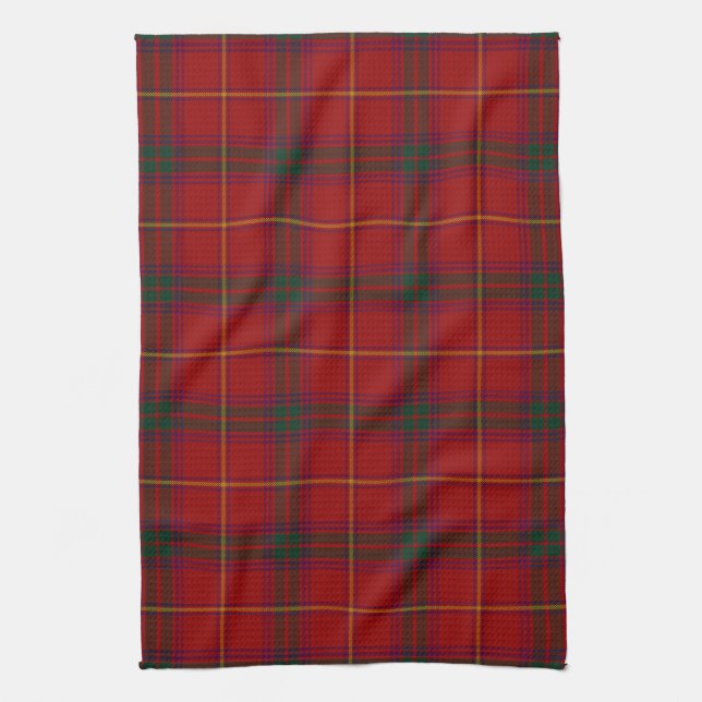 County Galway Irish Tartan Tea Towel (Vertical)