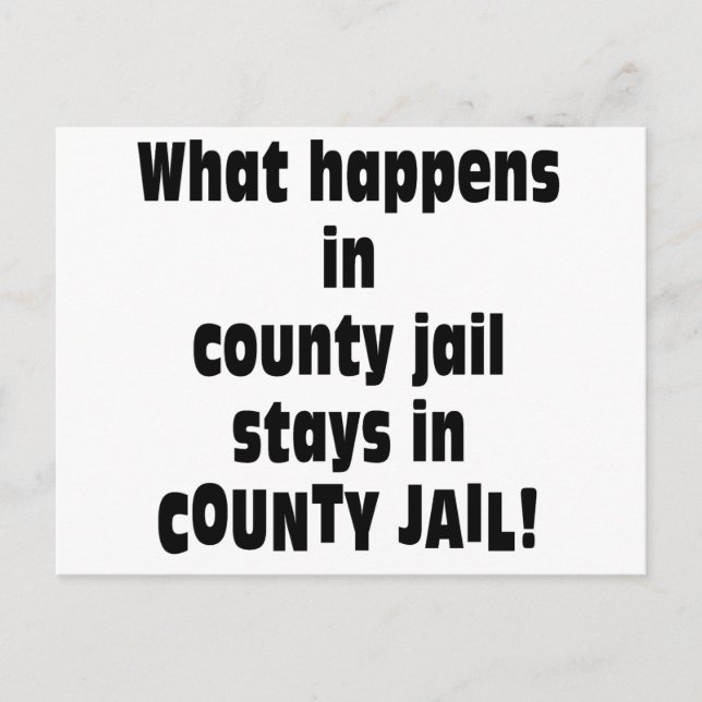 County Jail Postcard (Front)