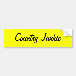 County Junkie sticker for those who love country