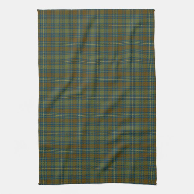 County Kerry Irish Tartan Tea Towel (Vertical)