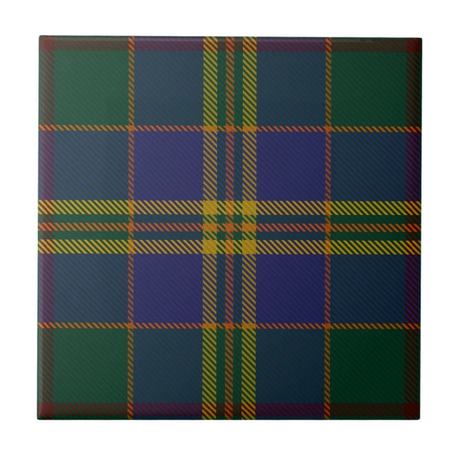 County Kilkenny Irish Tartan Tile (Front)