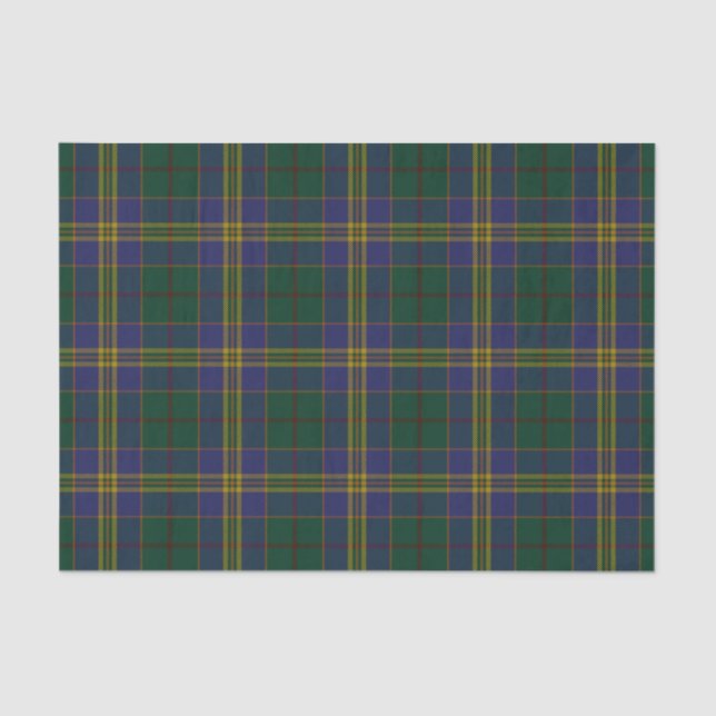 County Kilkenny Irish Tartan Tissue Paper (Front)
