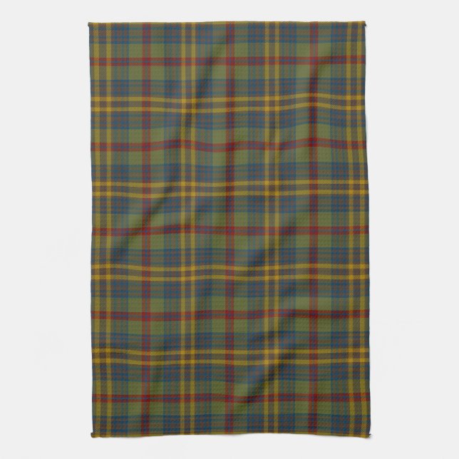 County Limerick Irish Tartan Tea Towel (Vertical)
