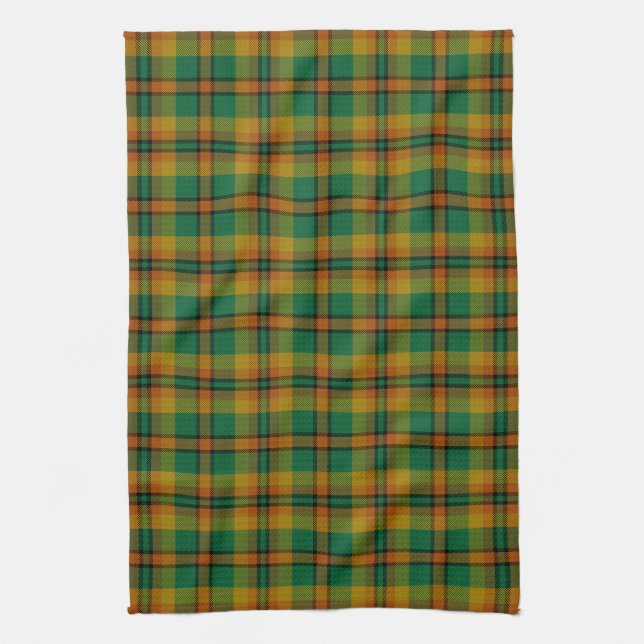 County Londonderry Irish Tartan Tea Towel (Vertical)