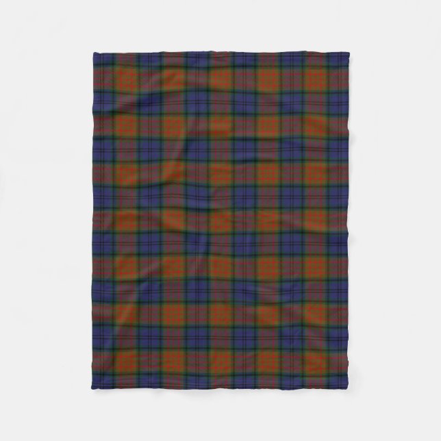 County Longford Irish Tartan Fleece Blanket (Front)