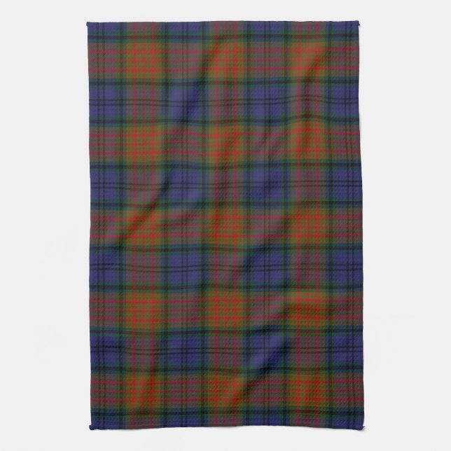 County Longford Irish Tartan Tea Towel (Vertical)