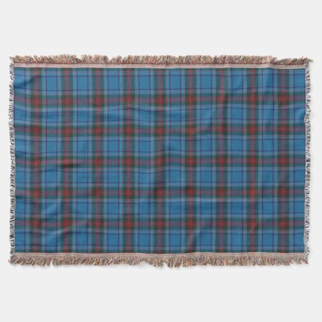 County Louth Irish Tartan Throw Blanket (Front)
