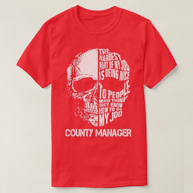 County Manager T-Shirt (Design Front)