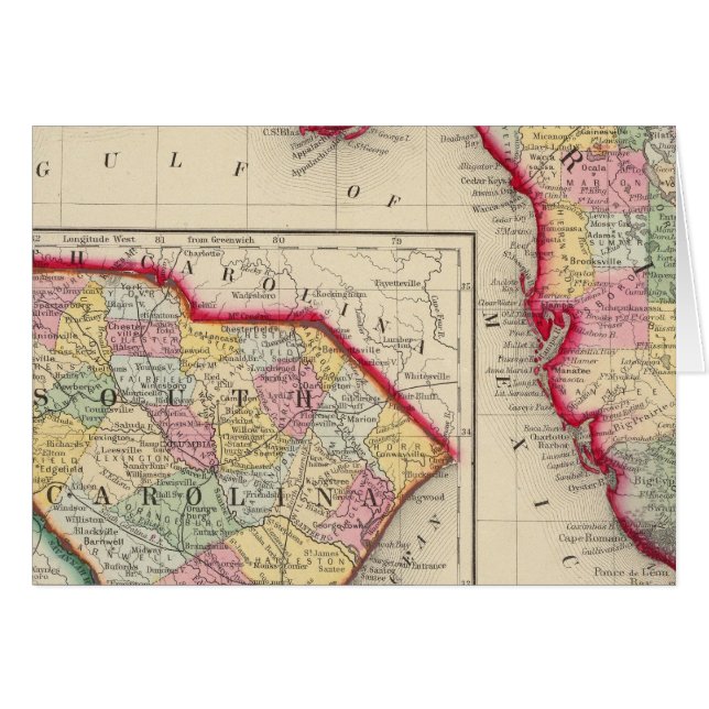 County Map Of Florida (Front Horizontal)