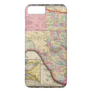 County Map Of Texas iPhone 8 Plus/7 Plus Case