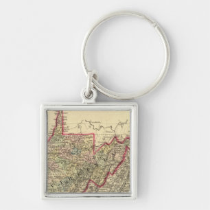 County map West Virginia Key Ring