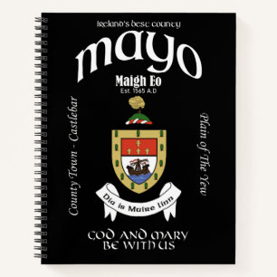 County Mayo Ireland Crested Notebook