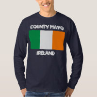 County Mayo, Ireland with Irish flag