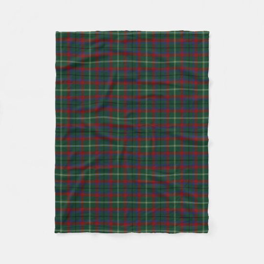 County Mayo Irish Tartan Fleece Blanket Zazzle.co.uk