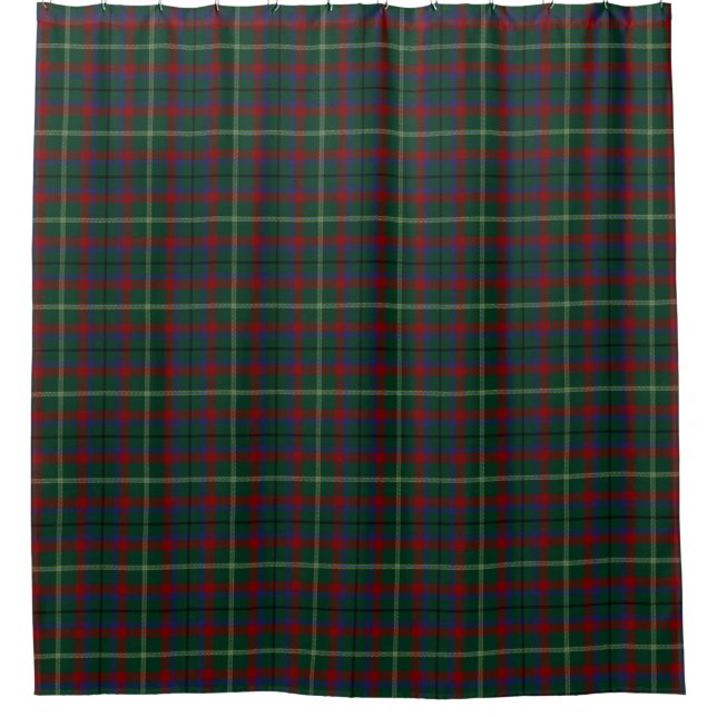 County Mayo Irish Tartan Shower Curtain (Front)