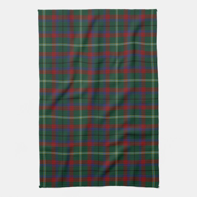 County Mayo Irish Tartan Tea Towel (Vertical)