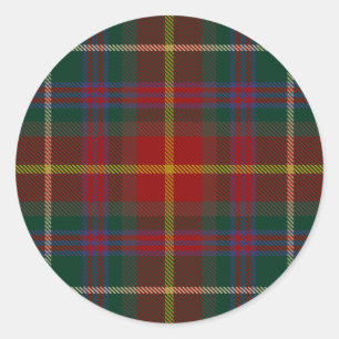County Meath Irish Tartan Classic Round Sticker