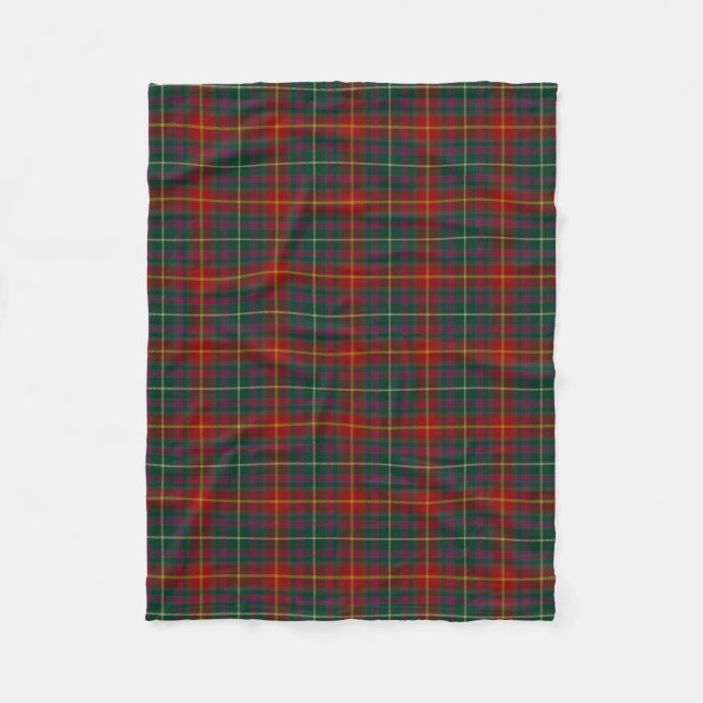 County Meath Irish Tartan Fleece Blanket (Front)
