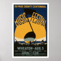 County Music Festival, 1939. Vintage Advertising