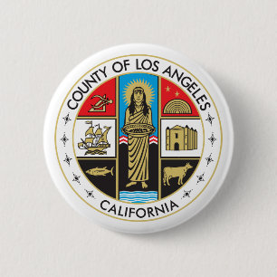 County of Los Angeles 6 Cm Round Badge