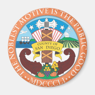 County of San Diego seal Magnet