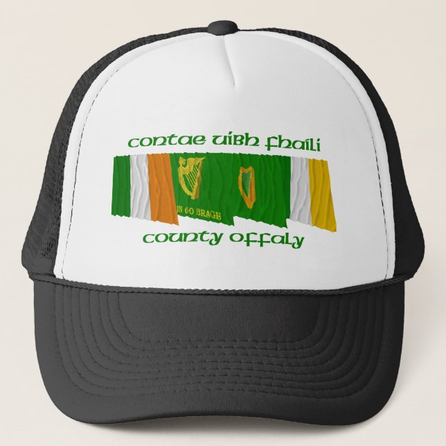 County Offaly Flags Trucker Hat (Front)