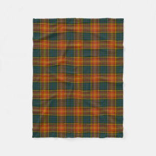 County Roscommon Irish Tartan Fleece Blanket