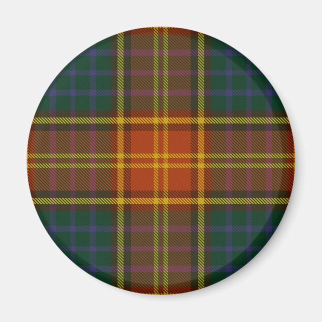 County Roscommon Irish Tartan Magnet (Front)